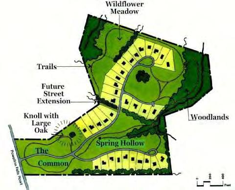Clustering = setting buildings closer together to conserve green space Within a subdivision, clustering can add to open