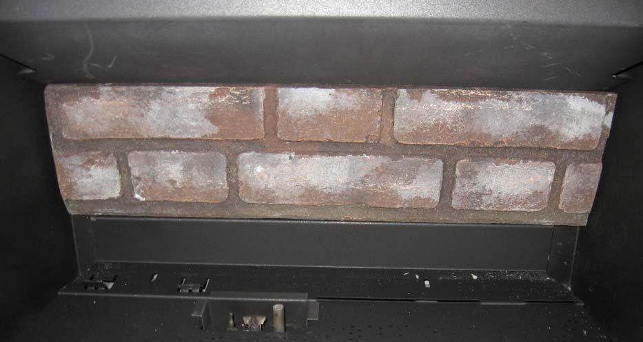 Optima 34 15 BRICK PLACEMENT The Archgard brick and reflective glass panels offer a variety of looks to customize your fireplace and are purchased seperatly.