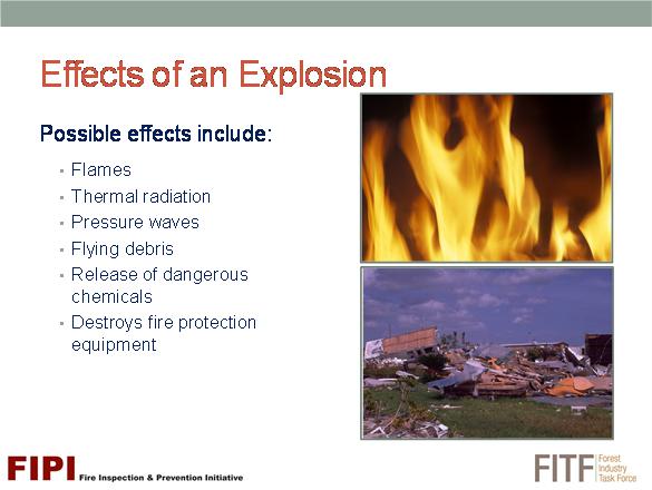 Experts tell us that dust explosions are