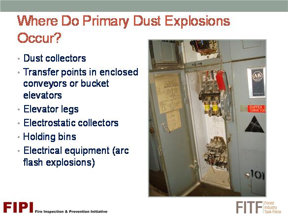 Being able to prevent dust explosions