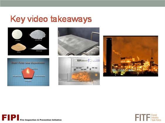 Some key takeaways from the video include: Many different products, when in a powdered form, are explosible.