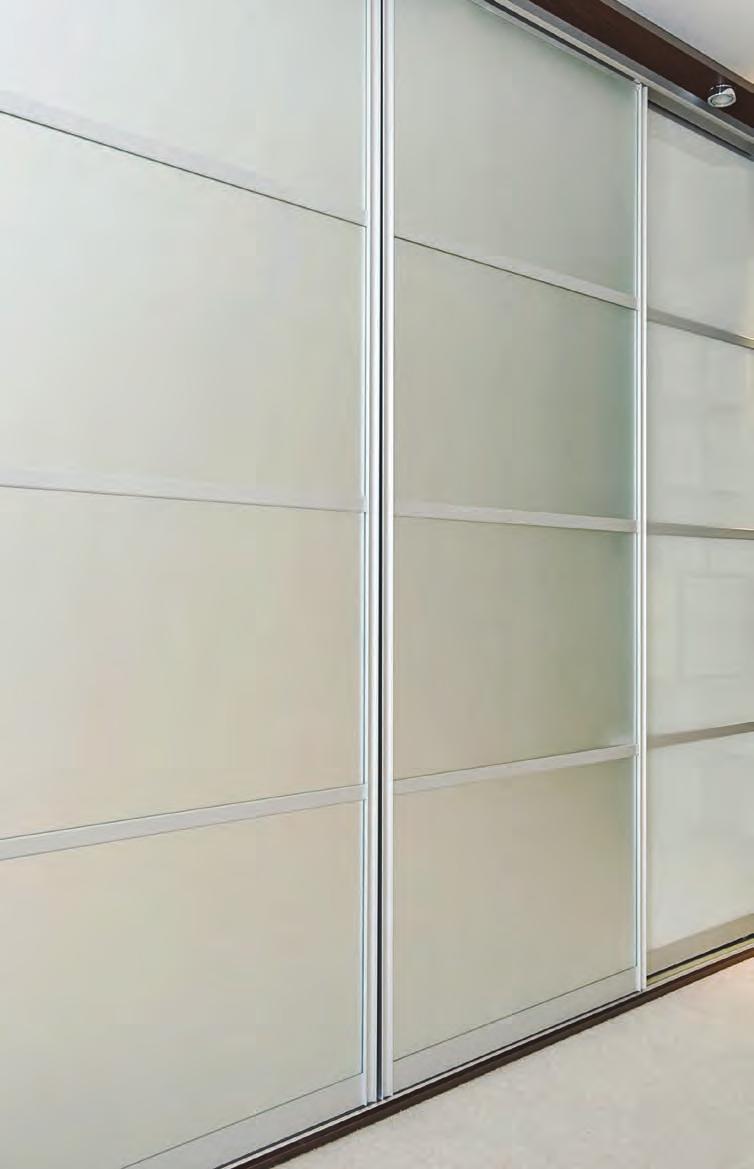 WARDROBE & INTERIOR DOORS 4200 Series Satin Anodised with Translucent & Coloured Acrylic HomePlus Interior and Wardrobe doors come in a wide range of styles to suit your home and complement