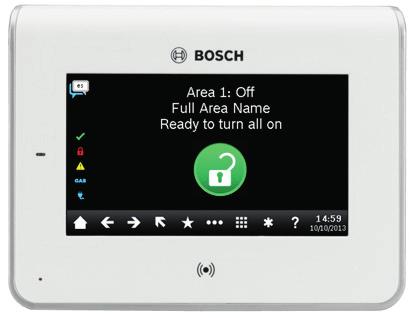 B942/B942W Color Graphic Touch Screen Keypad Features an illuminated touch screen and graphical interface Elegant design and low