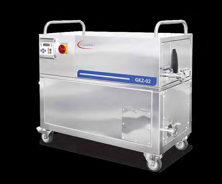 transportation and field use Pharma Compressed Air Heating System Model: GKZ-02 Designed for clean heating of pharmaceutical grade compressed air No air contamination through heating process (no