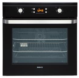 OIF22300 / OIF21300 60cm Fan Oven with LED Programmer Massive oven capacity 65 litres Programmable oven with large display LED timer Recessed grill element Easy grip silver coloured matching control