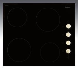 Hobs HII64401T 60cm Touch Control Induction Hob 4 induction ceramic zones 9 cooking levels per zone Booster function for