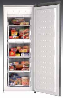 (gross) Fast freeze setting 4 star freezer with 5 separate compartments Elegant flush
