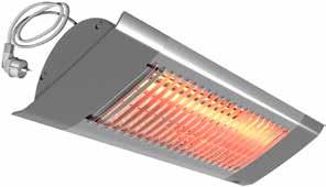 Comfort Radiant heaters give an intense, comfortable heat and prolong the summer season. No moving parts mean a silent system that does not cause air movement or spread dust and other particles.