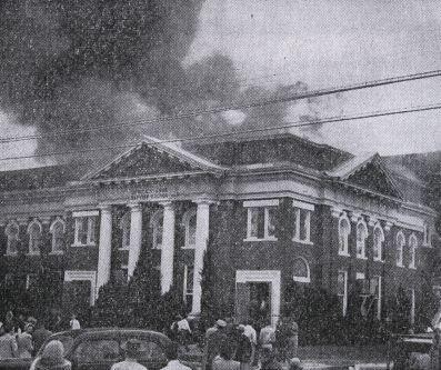 1945 Easter Sunday Fire Easter Sunday, April 1, 1945, fire broke out in a Sunday school room on