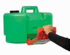 dust, grime and damage by the folded up arm Made from FDA green high-density polyethylene, with an orange fold down arm for easy identification Moulded handle on top allows easier handling and is