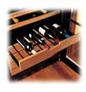 Shelving/Capacity 15 shelves accommodate up to 150 full-size wine bottles horizontally, keeping corks moist Stores standard, magnum, and half-size bottles Full-width shelves pull out for easy access