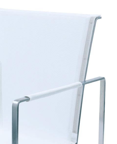 17 18 sillón stainless steel & batyline chair cendre