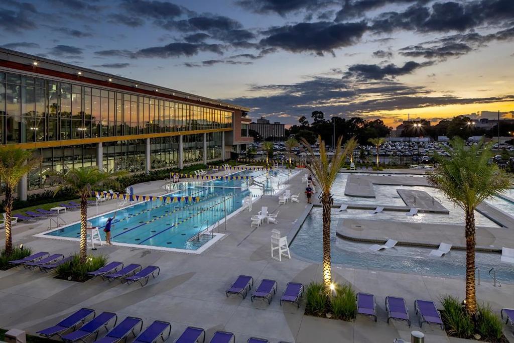 RA1.13 The new Outdoor Aquatic and Adventure Center includes two fitness lap pools, a leisure