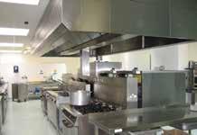KITCHENS The kitchen is one of the areas of a hospital that should be given the greatest attention from a fire safety standpoint due to the existence of highly combustible fats, oils that generate