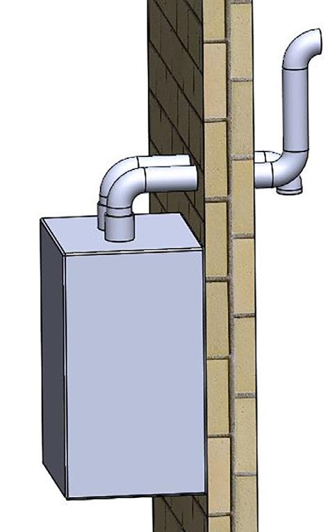 Coaxial piping Figure 6-1 exhaust and air intake pipe have a common axis. Determine each appliance remaining connected to common venting system properly vents when tested as outlined above.