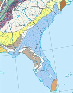Florida is essentially a flat state with a soil that readily absorbs stormwater into the freshwater