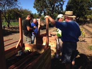 The North Pleasanton Rotary Club recently built our