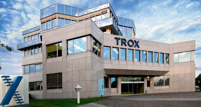 employees worldwide, TROX is a world market leader in the area of ventilation and air conditioning components.