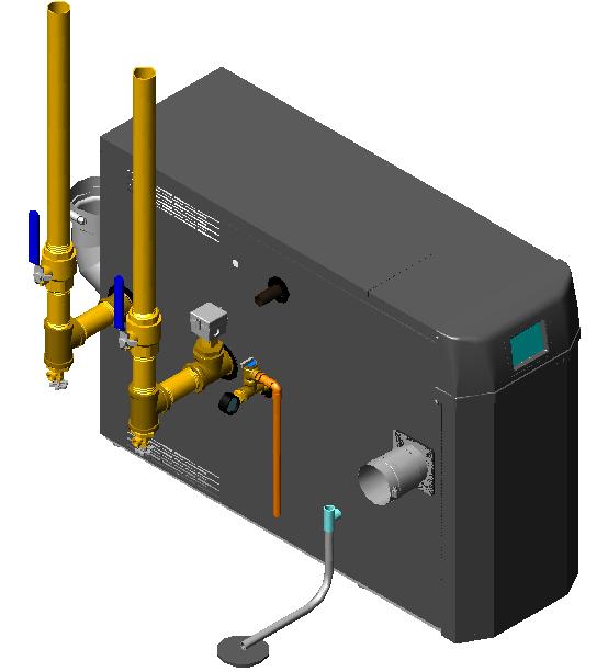 Installation and Operation Instructions Trinity Lx Figure 10-1(a) Near Boiler Piping (Lx150-400) Safety Flow Switch
