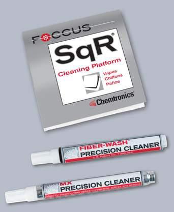 cleanings per kit FOCCUS Compact Cleaning Kits Include: Precision Fiber Optic Cleaner (see below) 1 SqR Cleaning Platform (SQR) 1 reclosable package CCK1 1