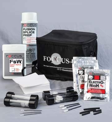 5mm fiber optic connection Transportable kit contains two FOCCUS MX Precision Cleaner Pens and one QbE Cleaning Platform MX Precision Cleaner Pens are compact and safe to transport Use Electro-Wash