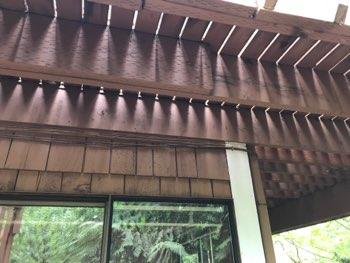 Recommend following conditions are investigated further and corrected as required by licensed contractor. Cantilevered joists extend more than 25% total joist length.