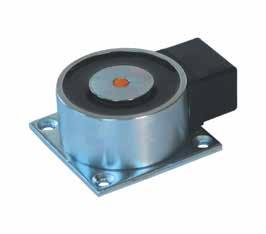 They are provided with a connection terminal to allow for an easy installation. The magnets and the mounting plates are made of steel and are zinc-plated.