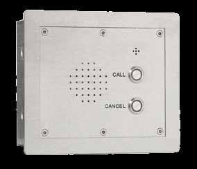 Cell call units All cell call units are constructed in BS316 stainless steel with or without bezel back boxes.