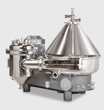 Process Equipment Design, Centrifuge Better solution, separator for continuous centrifugation: - Closed
