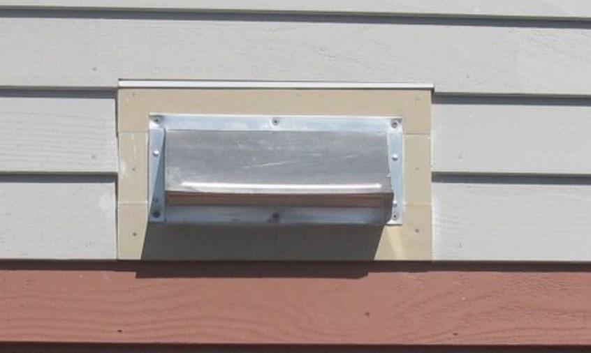 If installing a vent into vinyl, wood, composite, or fiber cement siding