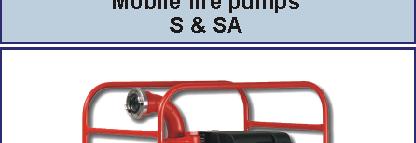 Portable Diesel Driven Fire & Bilge Pumps Standard materials: Casing - seawater resistant aluminium Impeller and wear plate - stainless steel