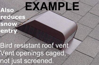 Standard box vents (roof hats) should not be placed below ridge vents as this will interrupt air flow to the ridge. 4.