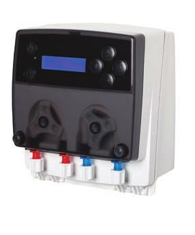 TWO AND THREE CHEMICALS PERISTALTIC PUMP SYSTEM * Third pump only works in conjunction with 200 INSTALLATION COMPONENTS QUANTURA 200 Two chemicals system Dose two