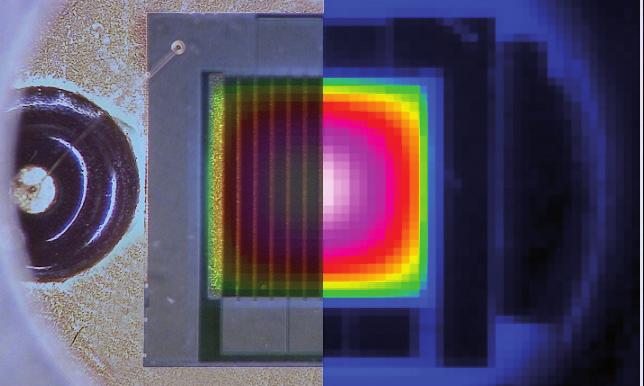 Benefits True black body radiation (wavelength from 2 μm to 14 μm) Microscopic image of the MEMS