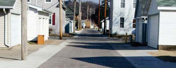 Commonly used materials include permeable interlocking concrete pavement, porous asphalt, and previous concrete. Permeable pavement is appropriate on low volume residential streets with minimal slope.