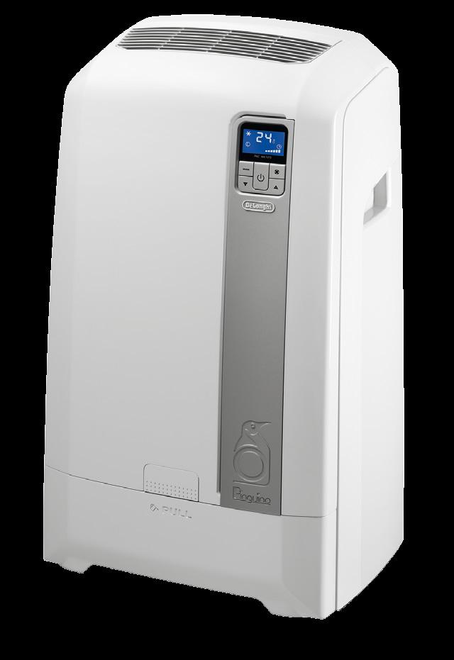 PORTABLE COOLING RANGE 07 PACWE120HP WATER-TO-AIR PORTABLE AIR CONDITIONER REVERSE CYCLE WATER-TO-AIR TECHNOLOGY 9% COOLER AIR Energy Guide: Max. Cooling Capacity 3.520 kw Max. Heating Capacity 3.