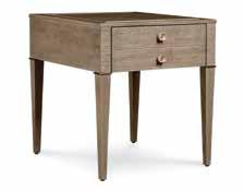 The cast metal custom drawer hardware is complemented by the metal detail at the top of the table s square tapered legs. Fontaine Chair 532583-5323AA 34W x 35.25D x 32.