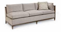 25H Pocket coil and blend down seat cushions One 18 x 18 boxed throw pillow One 2" boxed bolster pages 26 & 27 Astor LAF Sofa 532509-5126AA 51.