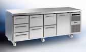 The height of the counter is 8-1000 mm depending on the chosen legs/castors. The worktop depth is mm.