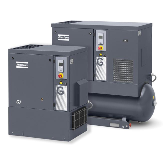 THE IDEAL SMALL BUSINESS COMPRESSOR Atlas Copco compressors are legendary for their reliability and efficiency.