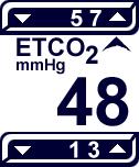 93 RPM Lower limit: 0 RPM EtCO 2 Limits Upper limit: 99 mmhg or 9.