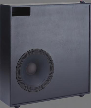 frequencies. The system utilizes two 18-inch drivers that gain their amazing 10dB sensitivity through the use of large, geometrically optimized magnet structures and lightweight cones.