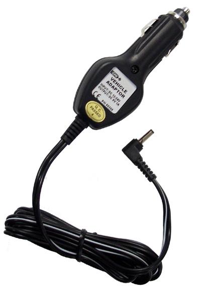 22, provides the option of charging the instrument from a vehicle cigar lighter socket.