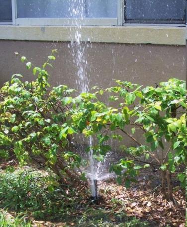 Troubleshooting Common Problems: Clogged sprinklers Leaking sprinklers and valves Obstructed sprinklers