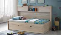 Bed with Single Trundle & Bookshelf W 1280mm L 2240mm H 1320mm Bed with