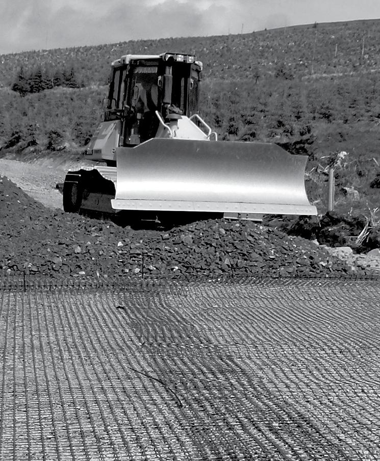 Geosynthetics for Earth Engineering Case Study Windy Standard II Windfarm The advance works for Windy Standard consisted of track widening and the construction of 2 link roads of which both were over