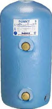 VENTED COPPER HOT WATER CYLINDERS DIRECT A british standard 1566 direct cylinder. For use in an open vented hotwater system. Height of Reheat BS Unlag. Unlag. Connections Time ref. ht. dia. Cap.