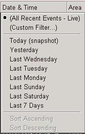 Events Print or display alarm/event summary Filtering the Event Summary allows you to show events that match the filter criteria and hide events that do not match the filter