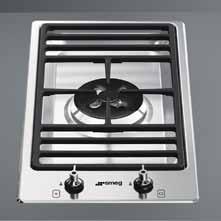 one-piece hob, topmount 70mmHx310mmWx510mmD NB: height includes 3mm skin capacity dual control wok inner ring 3.6 mj/hr outer ring 14.