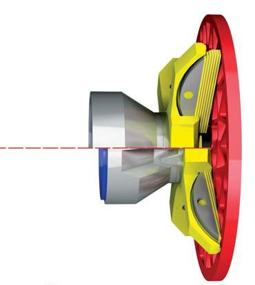 AutoReverse is how the RotaCut handles large objects by reversing the rotation of the blades until the object is cleared, reduced and passed through the screen.